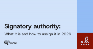 Learn what signatory authority means and how to assign it securely.